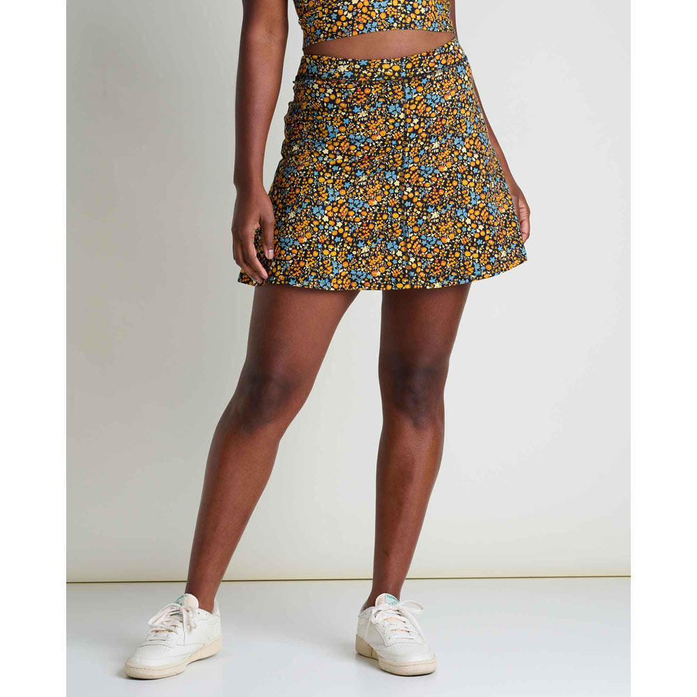 Toad&Co. Womens Seleena Skort Black Ditsy Print