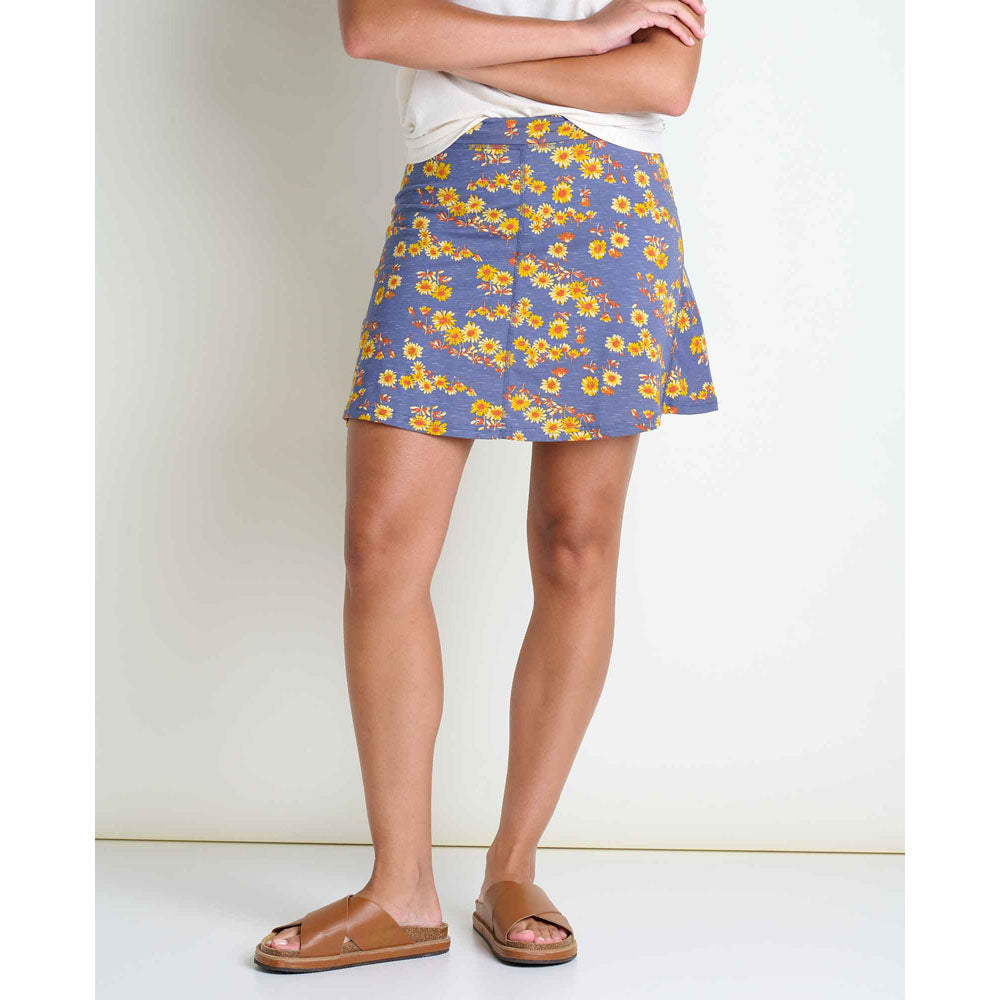 Toad&Co. Womens Seleena Skort Blue Shadow Daisy Print