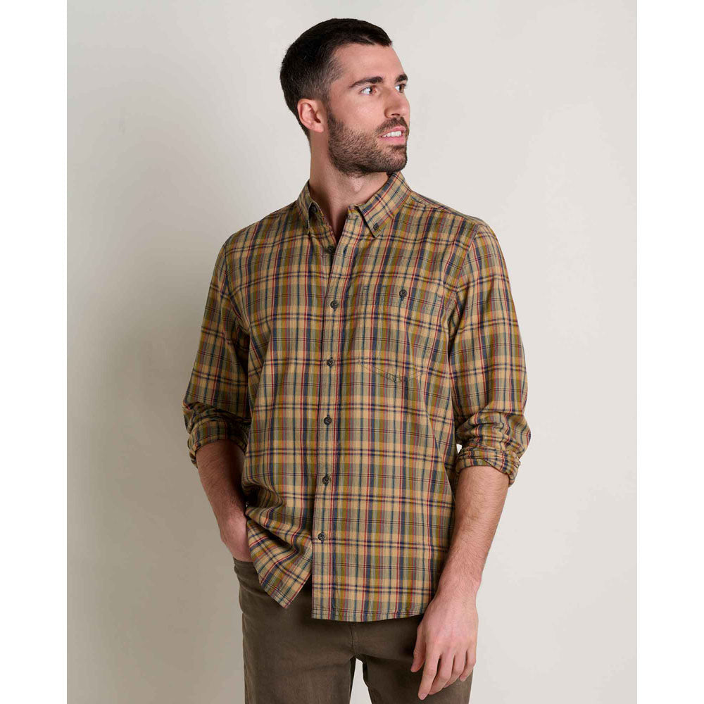 Toad&Co. Mens Airscape Long Sleeve Shirt Laurel Plaid