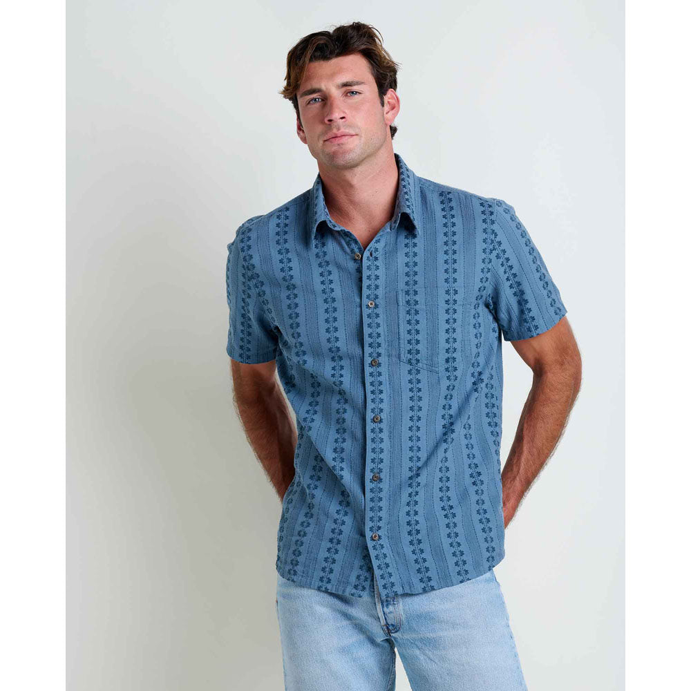 Toad&Co. Mens Treescape Short Sleeve Shirt North Shore