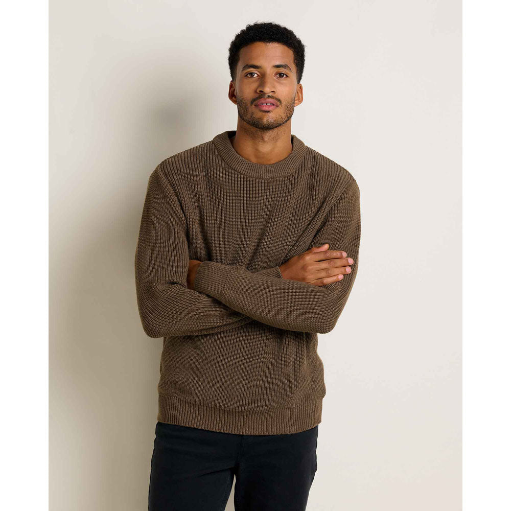 Toad&Co. Mens Butte Crew Sweater Teak