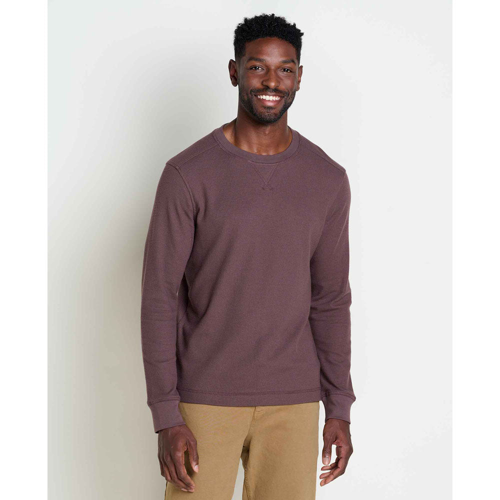 Toad&Co. Mens Framer II Long Sleeve Crew Raisin