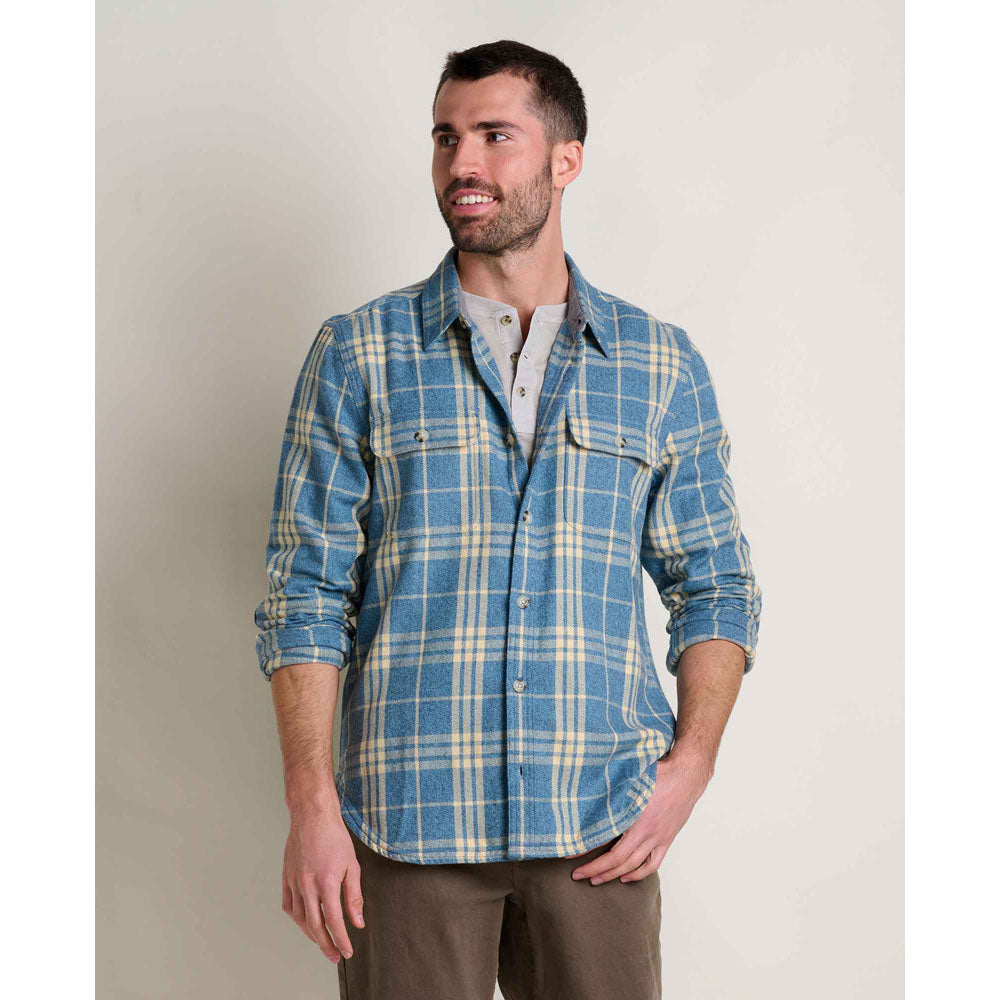 Toad&Co. Mens Ranchero Long Sleeve Shirt Kyanite