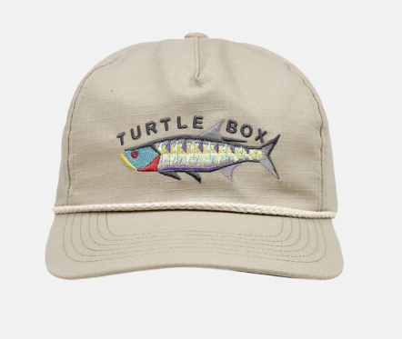 Turtlebox Rip-Stop Rainbow Tarpon Hat Khaki