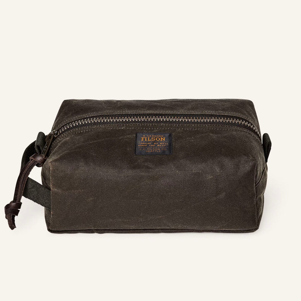 Filson Tin Cloth Travel Kit Otter Green