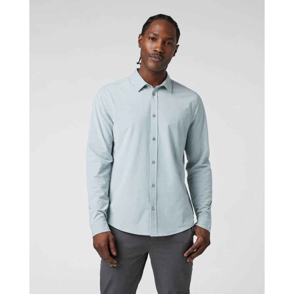 Vuori M LS Bridge Button Down Chalk Blue