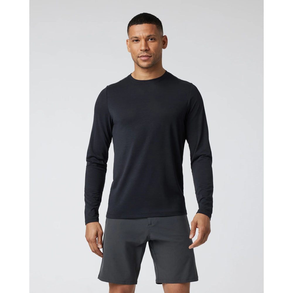 Vuori M LS Current Tech Tee Black