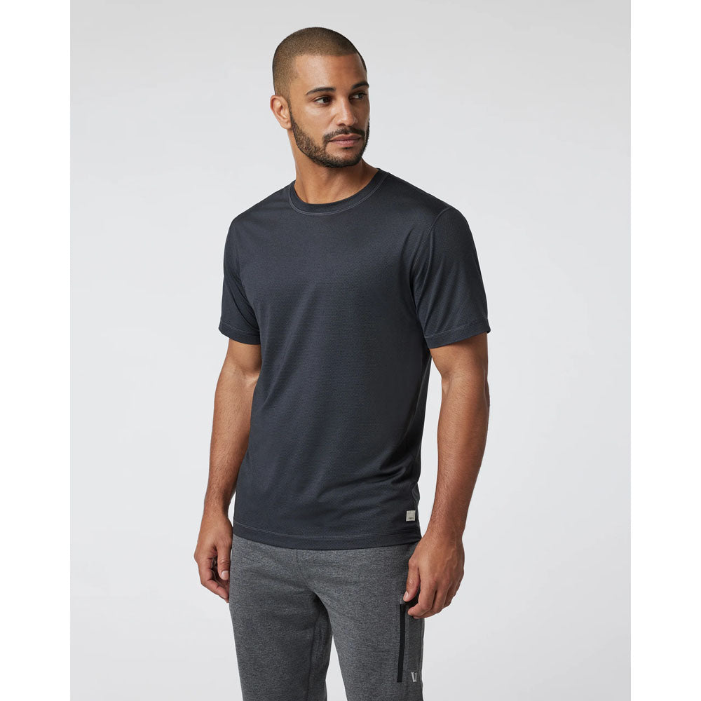 Vuori M Tradewind Performance Tee 2.0 Black Heather