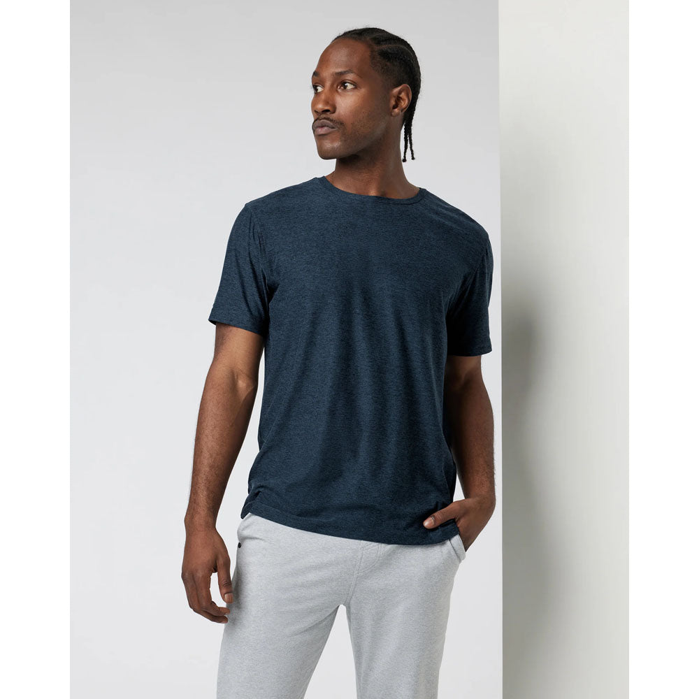 Vuori Mens Strato Tech Tee Navy Heather