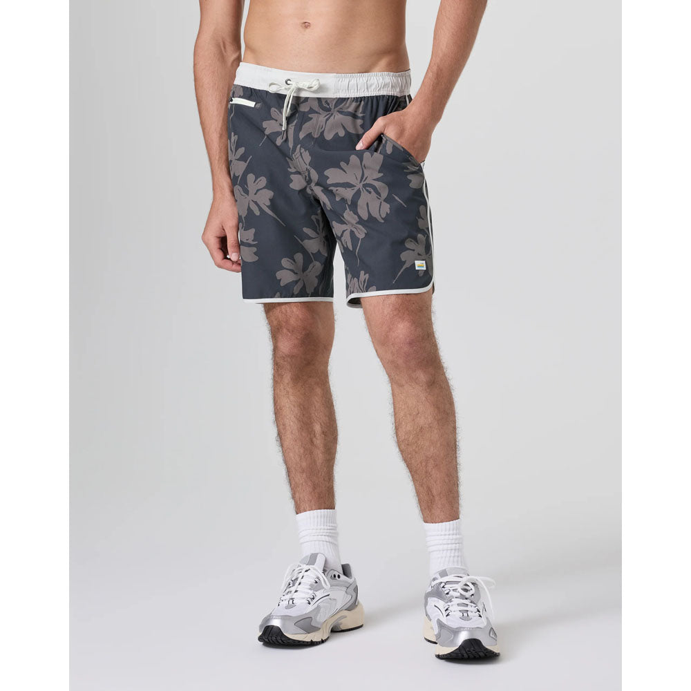 Vuori Mens Banks Short Dark Pewter Plumeria