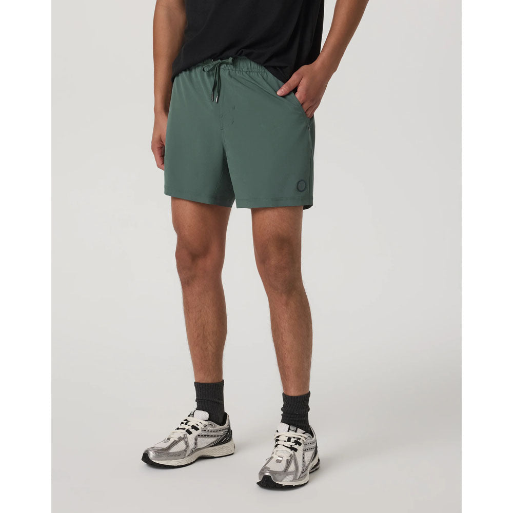 Vuori Mens Kore Short Lined 5 Agate Green Tonal