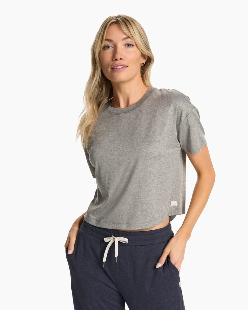Vuori W Energy Tee HTG Heather Grey