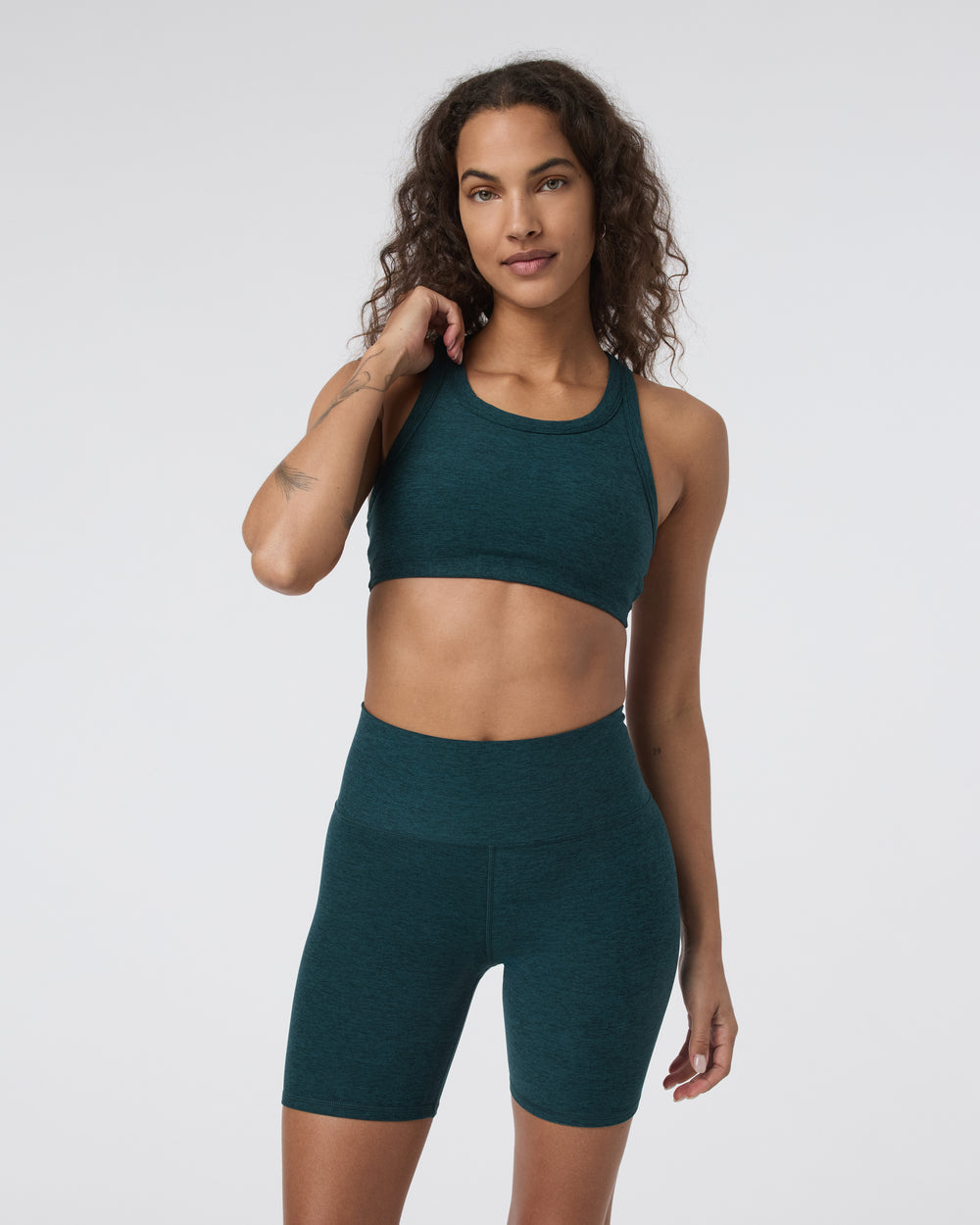 Vuori W Elevation Racer Bra MHT Moss Heather