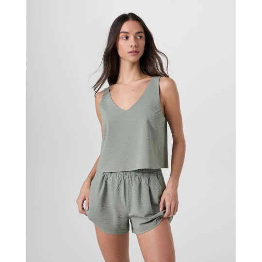 W SL Villa Textured Crop Tank