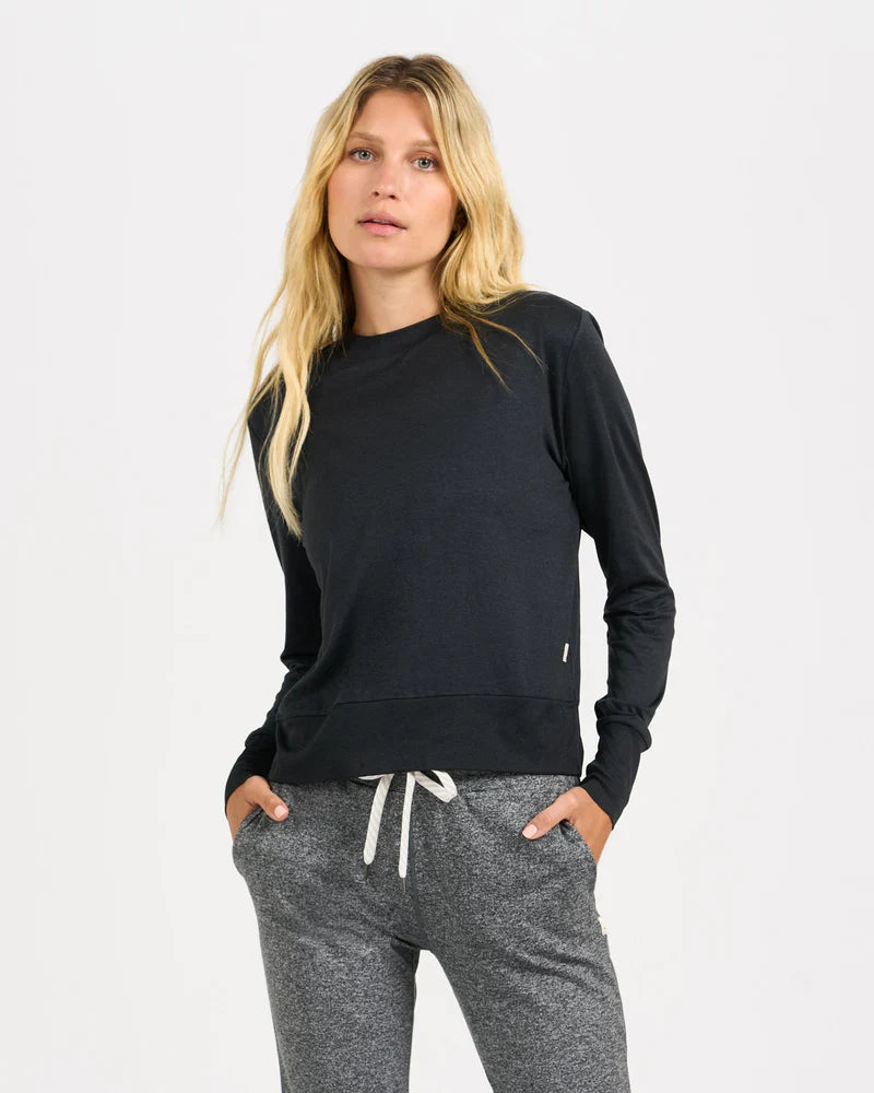 Vuori Womens Daydream Crew HSW Sawyer Heather