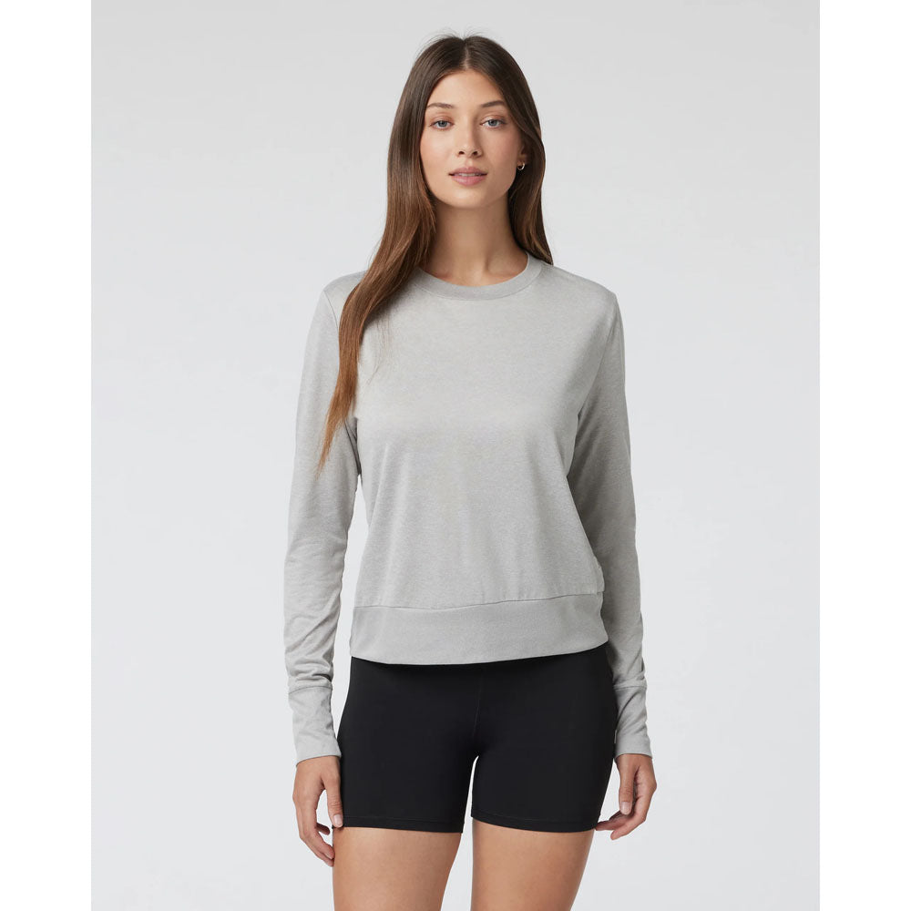 Vuori Womens Daydream Crew Light Heather Grey
