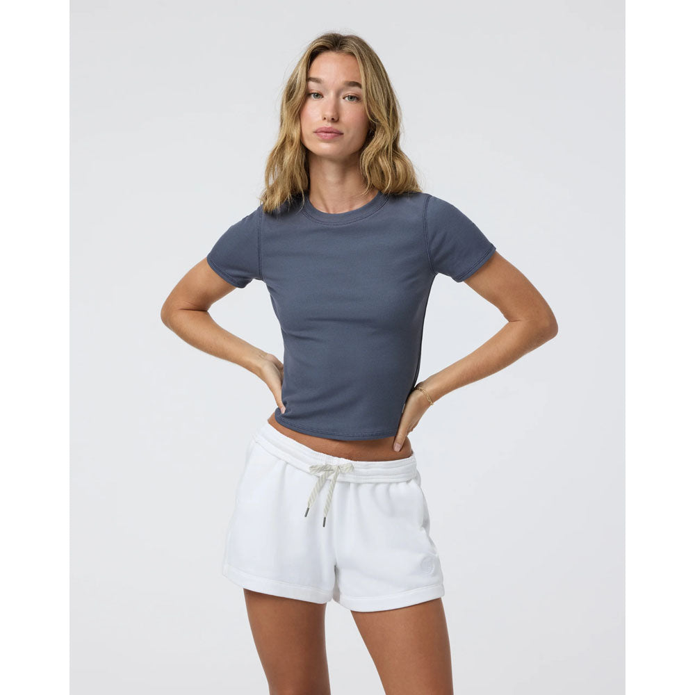 Vuori Womens Mudra Fitted Tee Azure