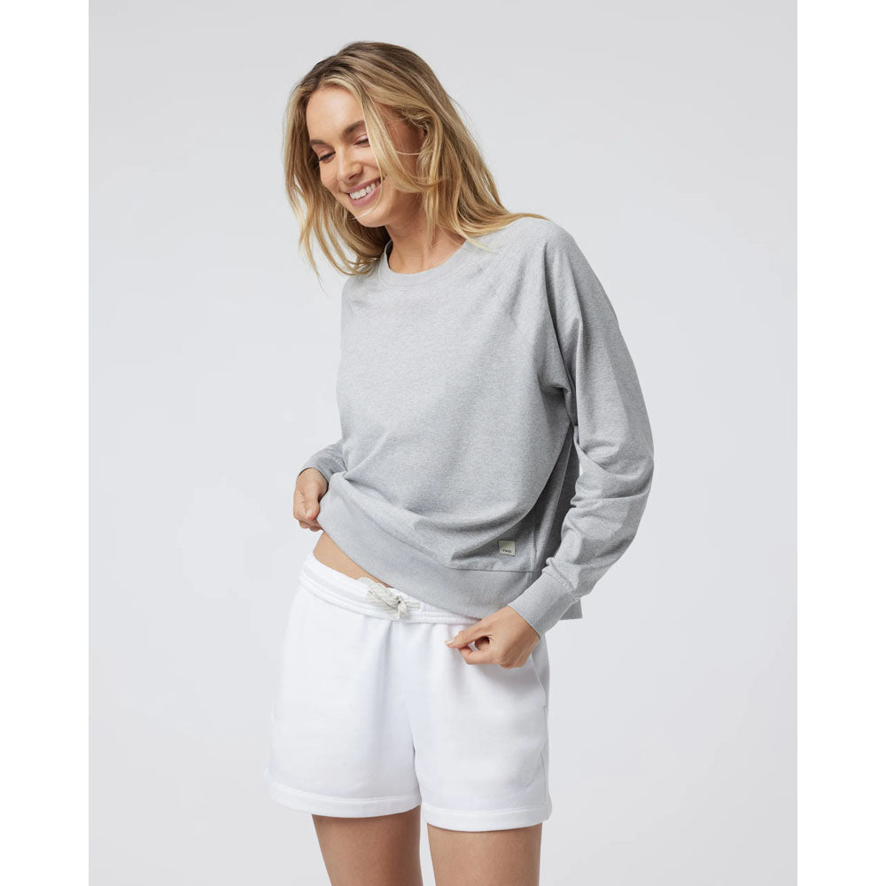 Vuori W LS Halo Crew Pale Grey Heather