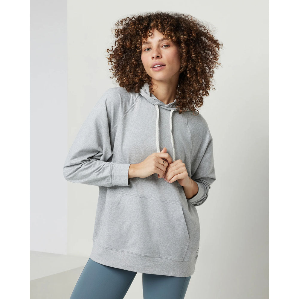 Vuori W Halo Oversized Hoodie Pale Grey Heather