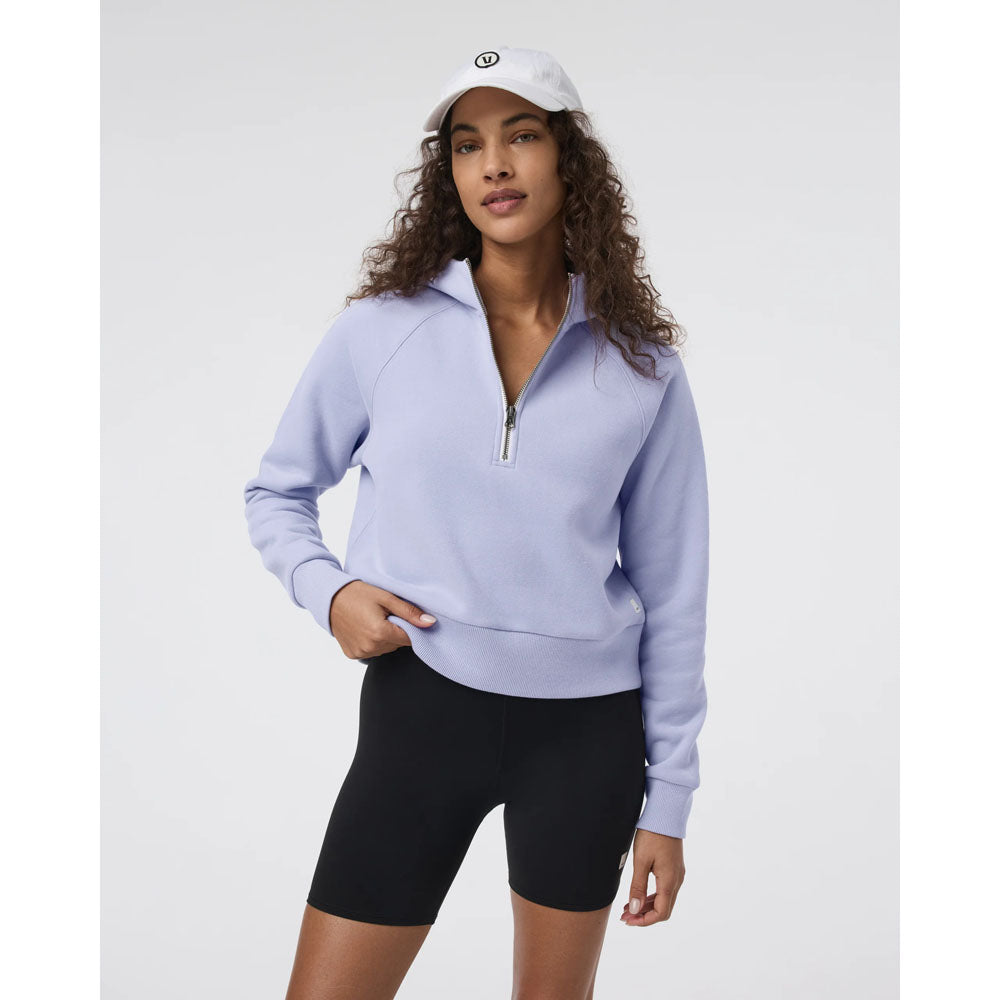 Vuori W Restore 1/2 Zip Hoodie Lavender Mist