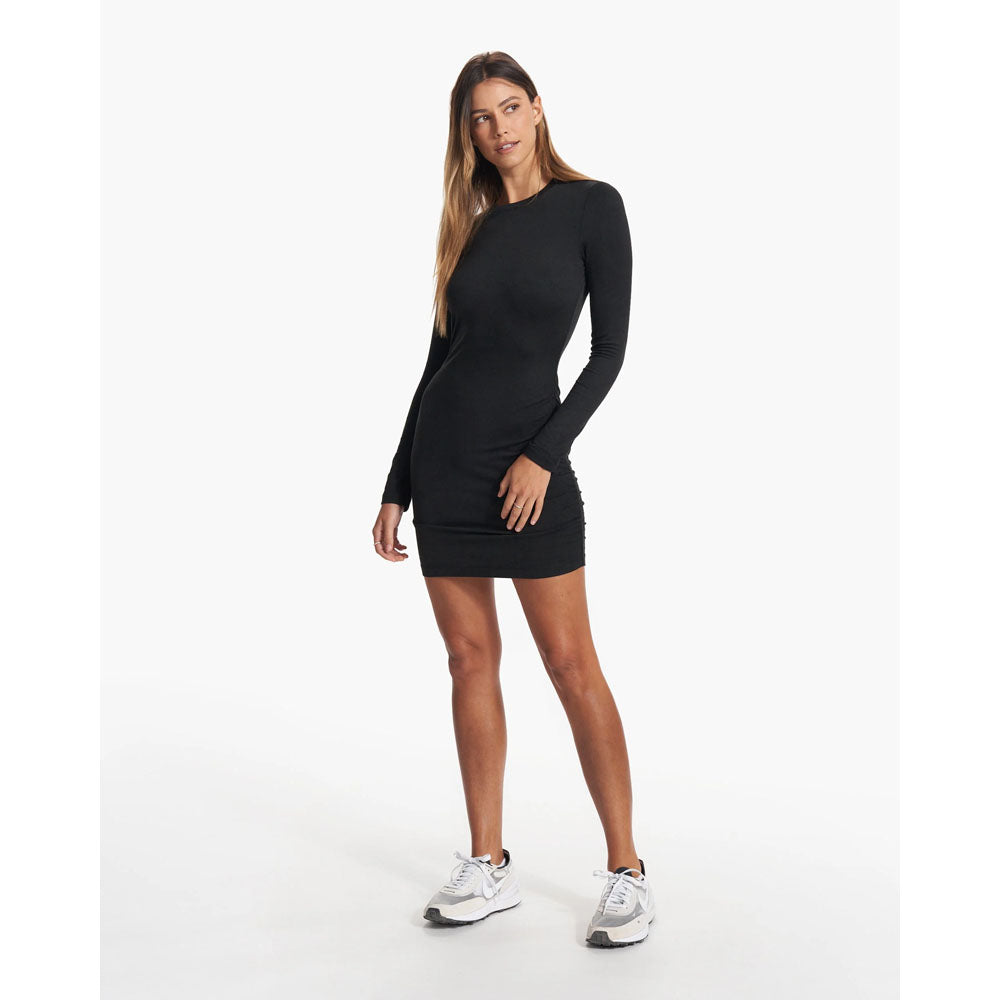 Vuori W LS Halo Essential Dress Black Heather