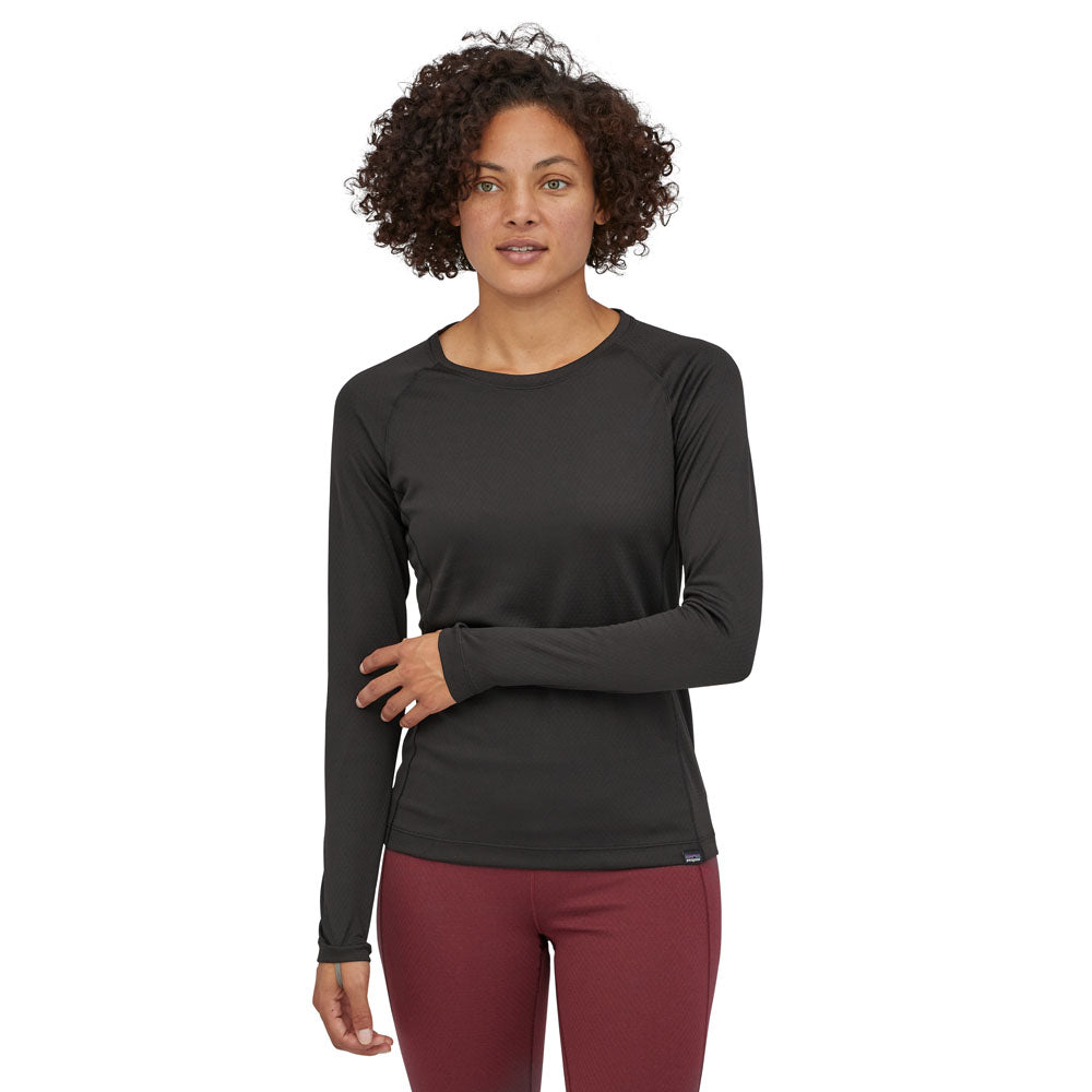 Patagonia Womens Capilene Midweight Crew Black