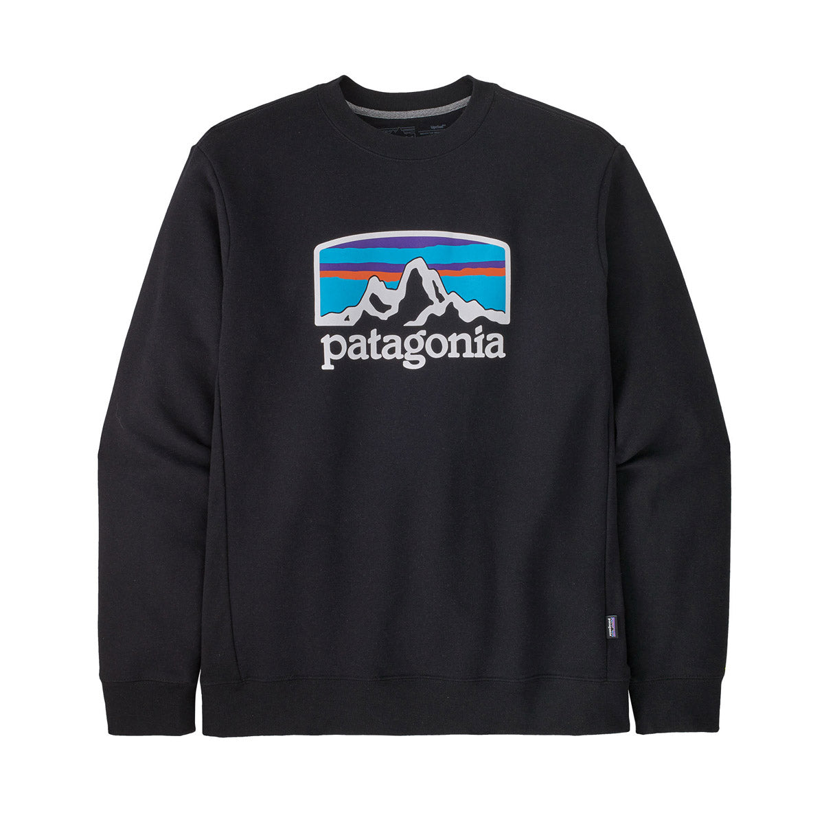 Patagonia Men&#39;s Fitz Roy Horizons Uprisal Crew Sweatshirt Black