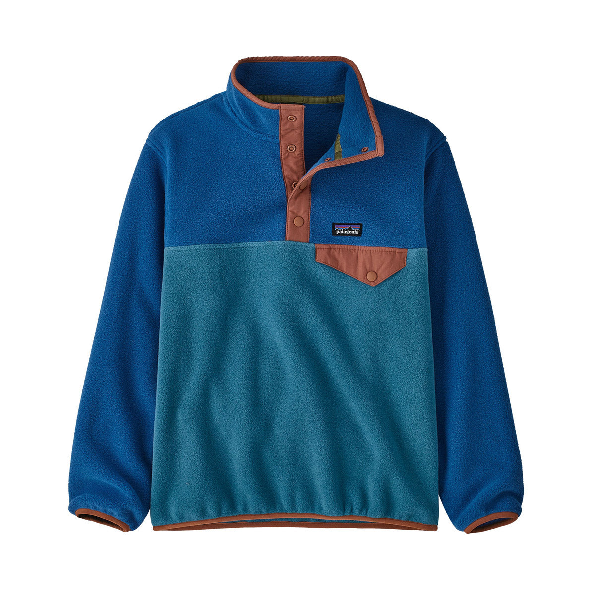 Patagonia Kids' Lightweight Synchilla Snap-T Pullover Wavy Blue