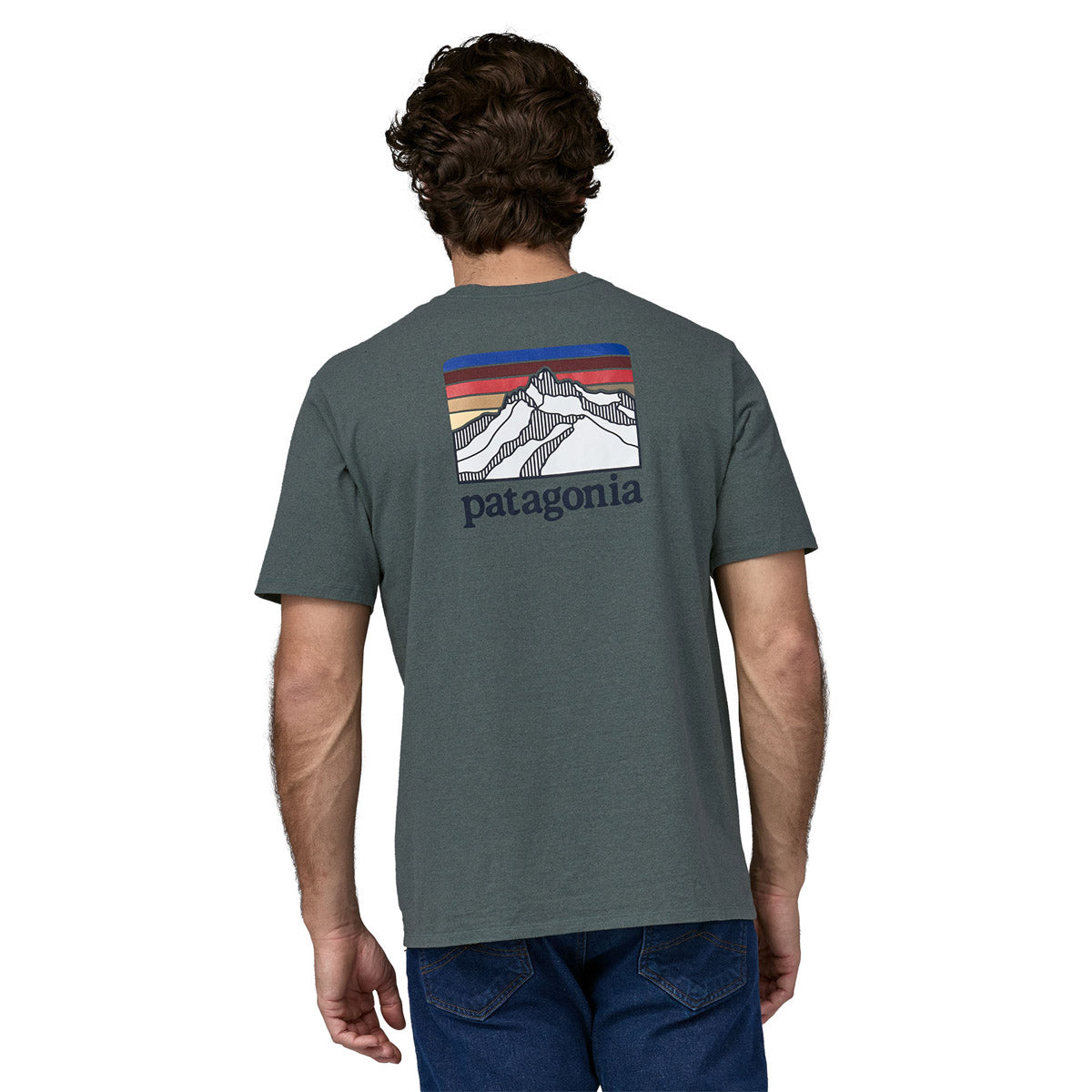 Men&#39;s Line Logo Ridge Pullovercket Responsibili-Tee