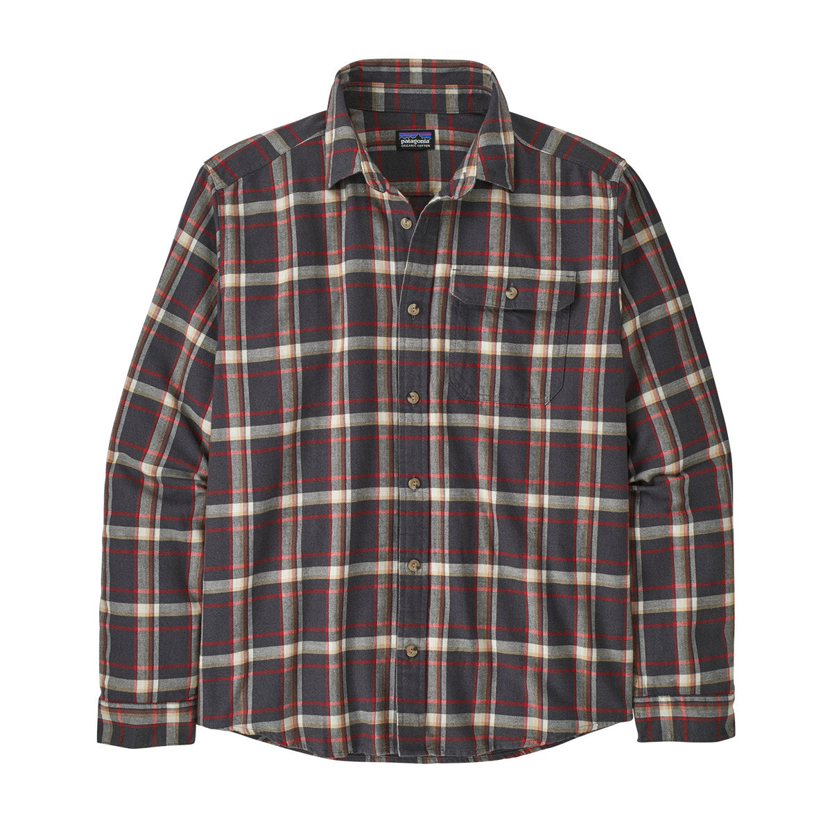 Men&#39;s Long-Sleeved Cotton in Conversion Lightweight Fjord Flannel Shirt