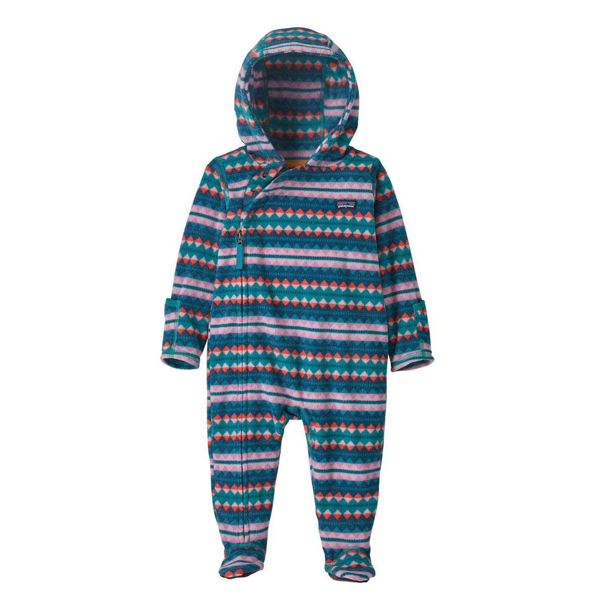 Patagonia Infant Micro D Bunting Diamond Stripe: Marble Pink