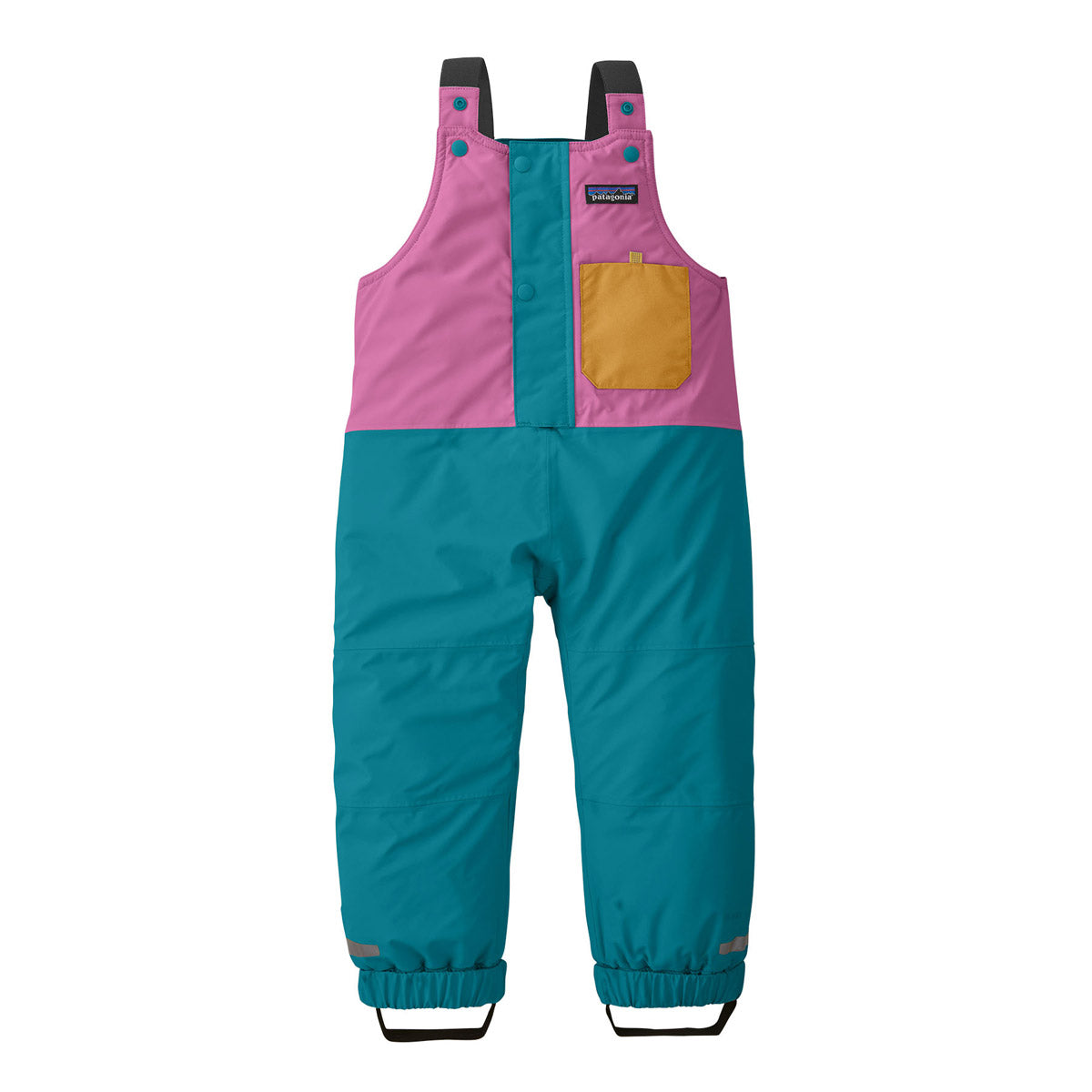 Patagonia Baby Snow Pile Bibs Marble Pink