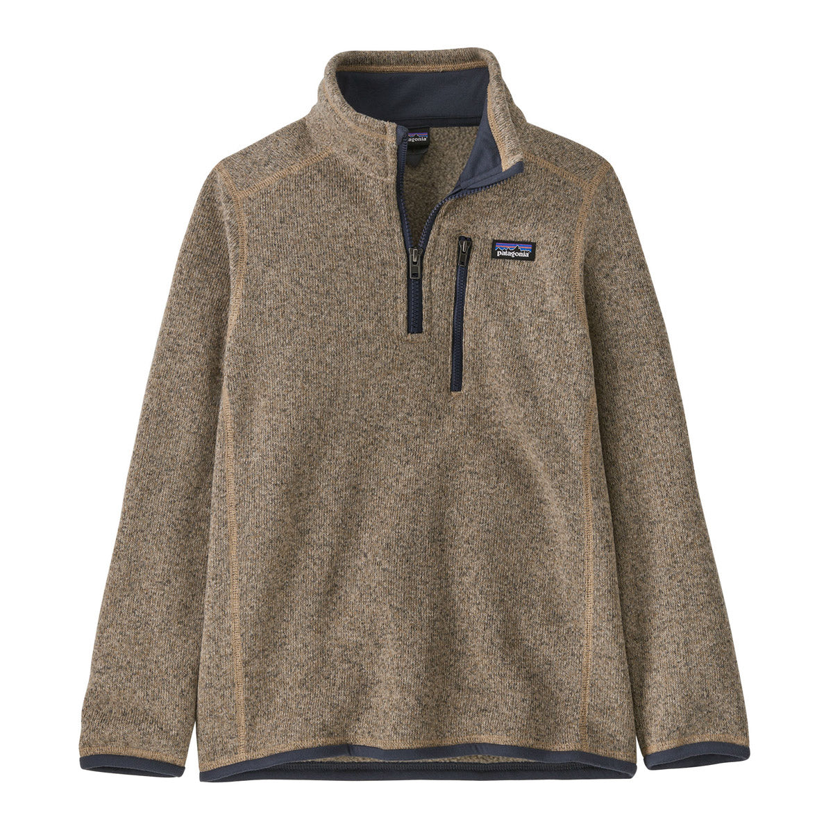 Patagonia Kids' Better Sweater 1/4-Zip Oar Tan