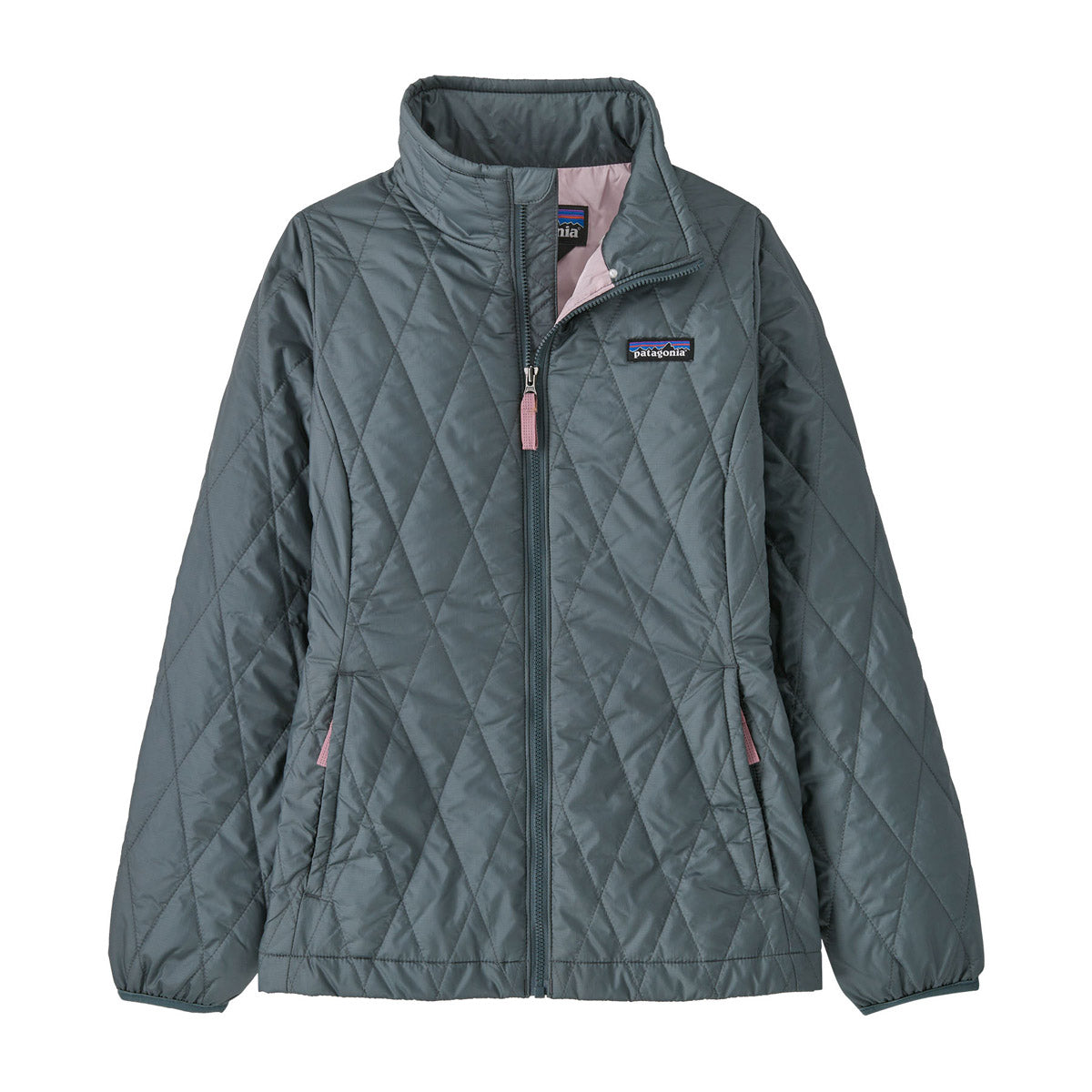 Patagonia Kids' Nano Puff Diamond Quilted Jacket Nouveau Green