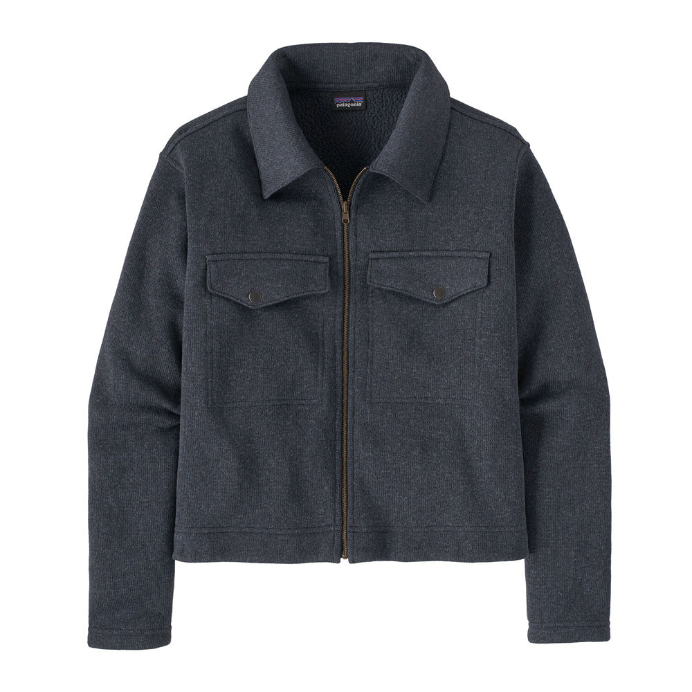 Patagonia Womens Better Sweater Zippered Chore Jacket Pitch Blue