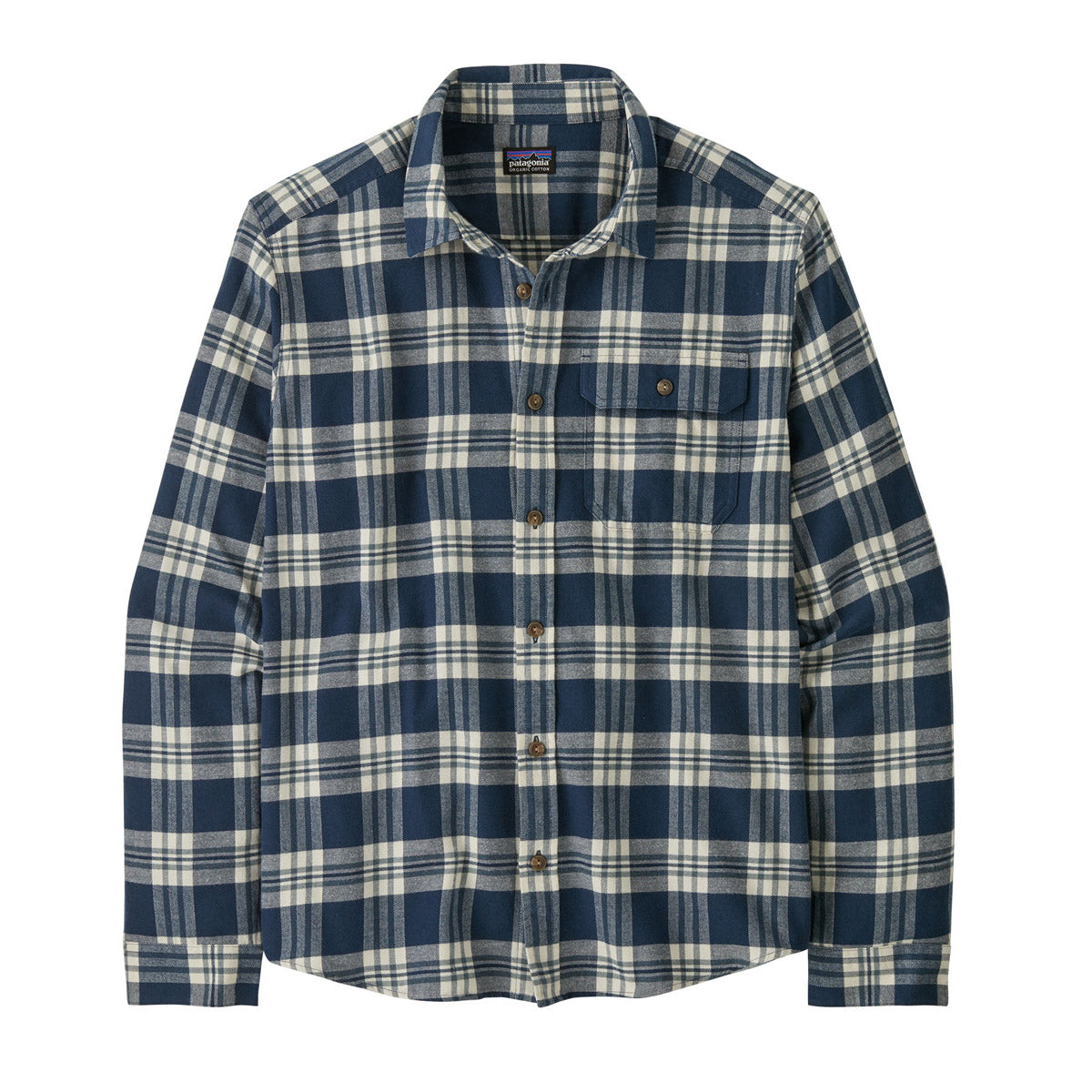 Patagonia Men's Long-Sleeved LW Fjord Flannel Shirt Base Camp: New Navy