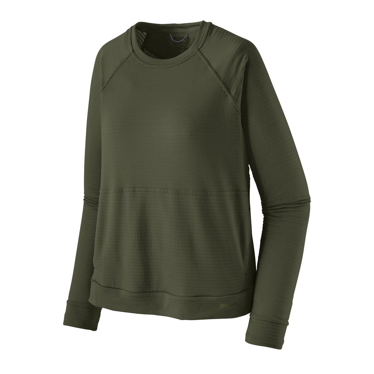 Patagonia Women&#39;s Long-Sleeved Capilene Thermal Crew Pine Needle Green