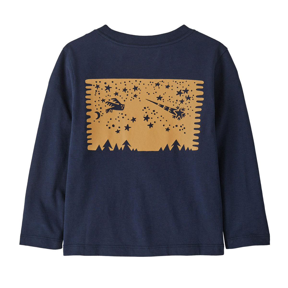 Patagonia Baby L/S Graphic T-Shirt Silent Flight: New Navy