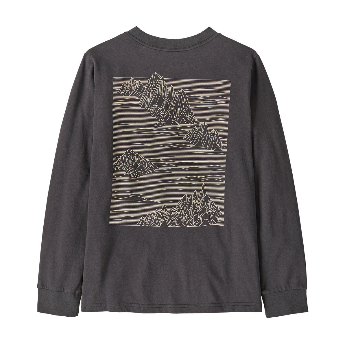 Patagonia Kids' Long-Sleeved Graphic T-Shirt Strataspire: Ink Black