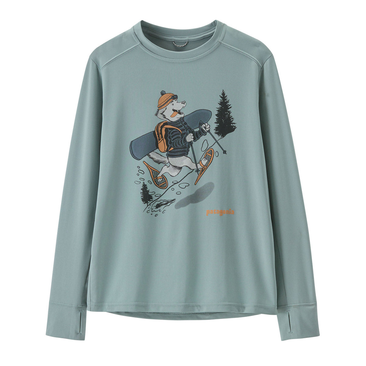 Patagonia Kids' Long-Sleeved Capilene Silkweight T-Shirt Huskis: Thermal Blue