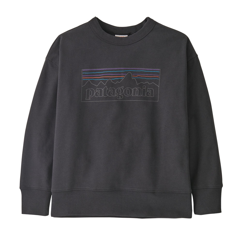 Patagonia Kids Crew Sweatshirt P-6 Outline: Ink Black