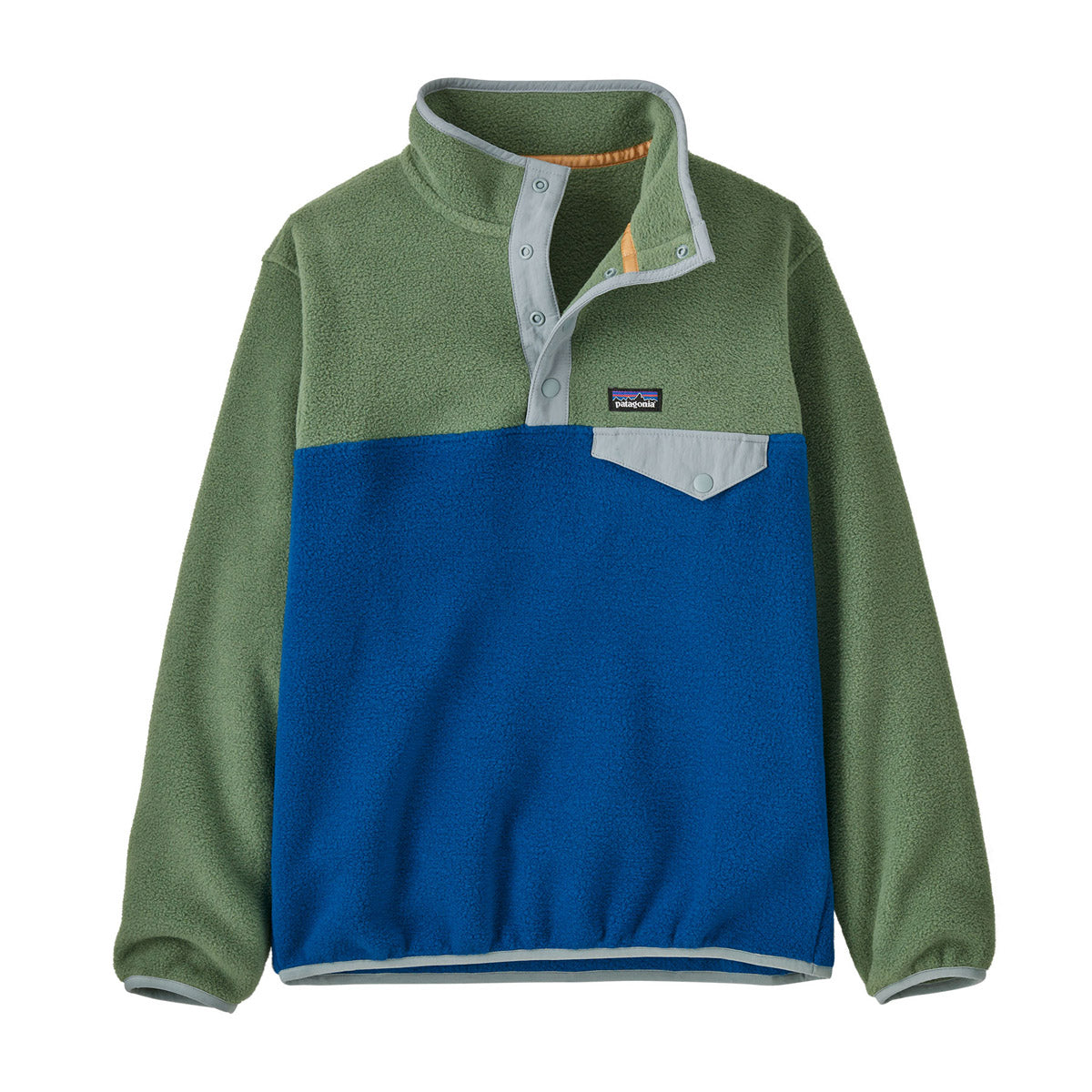 Patagonia Kids&#39; Lightweight Synchilla Snap-T Fleece Pullover Endless Blue