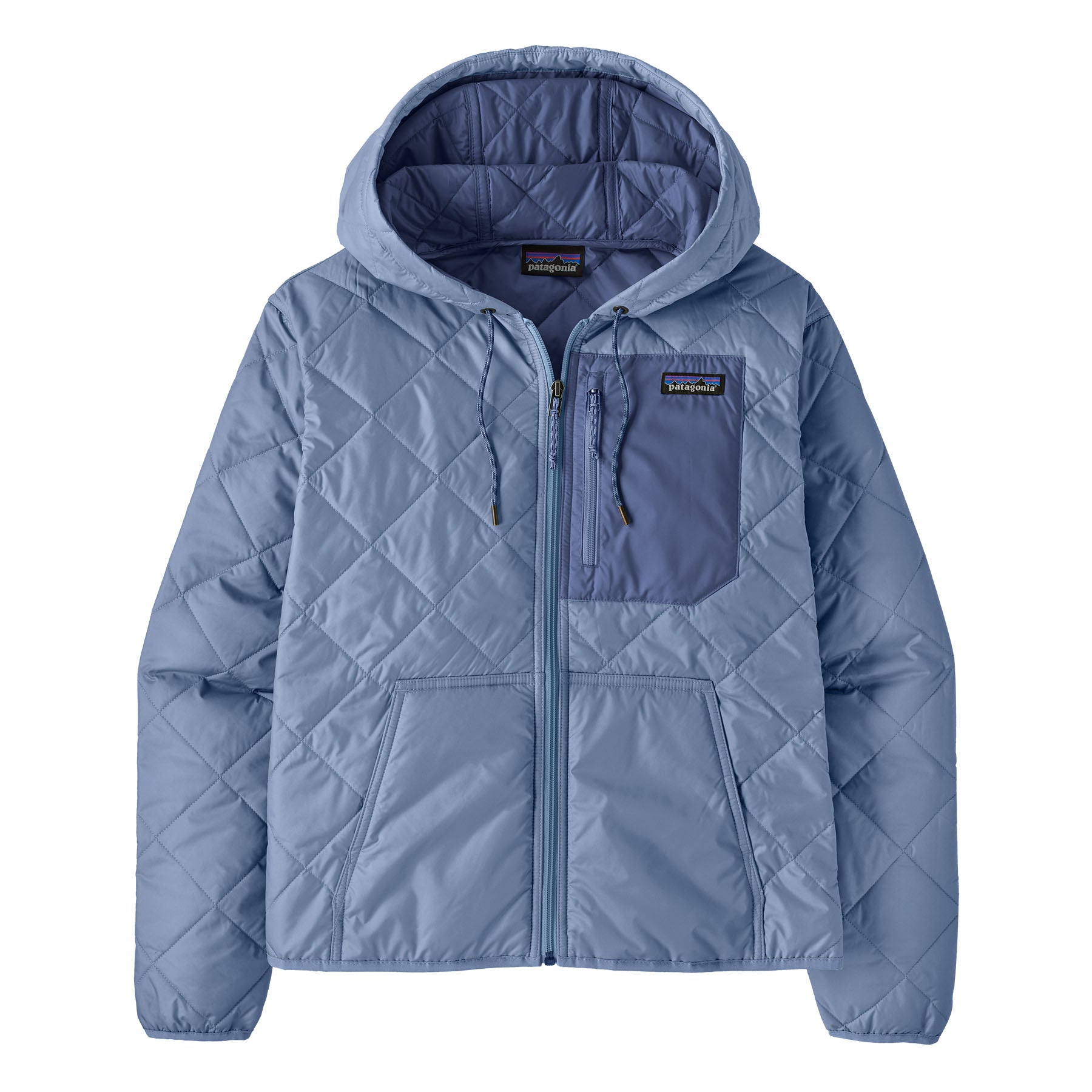 Patagonia W Diamond Quilted Bomber Hoody BNLB Barnacle Blue