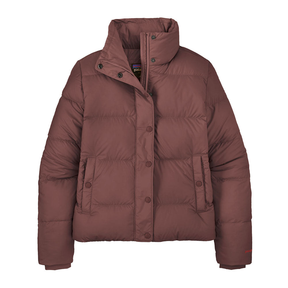 Patagonia Womens Silent Down Jacket Dark Ruby