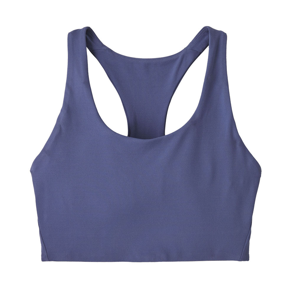 Patagonia Womens Maipo Mid Impact Bra Current Blue