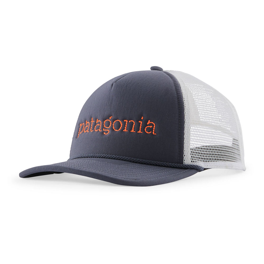 Patagonia Broadcaster Hat Strata Text: Smolder Blue