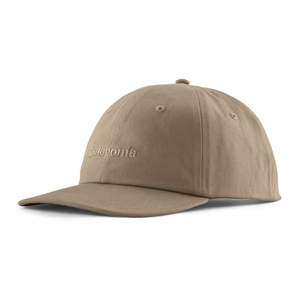 Patagonia Fitz Roy Icon Trad Cap Text Logo: Seabird Grey