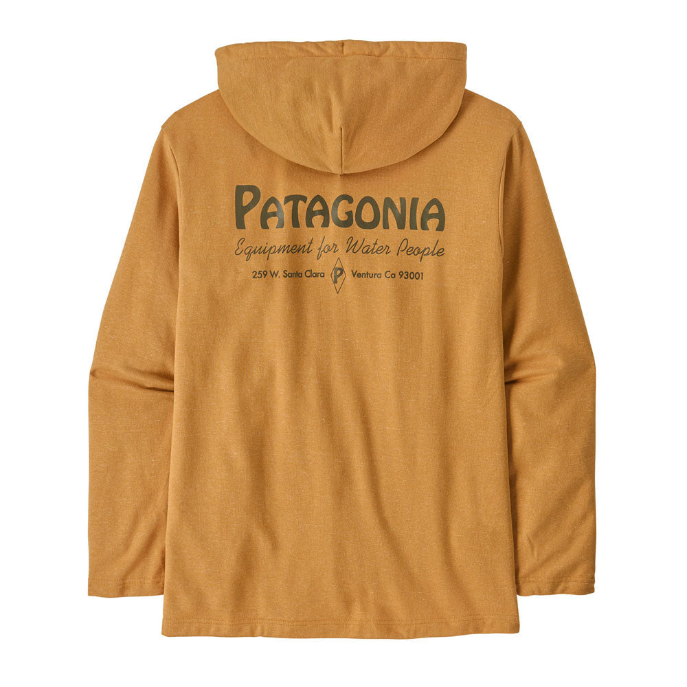 Patagonia Mens Lightweight Water People Wildrise Hoody Water People Banner: Talon Gold