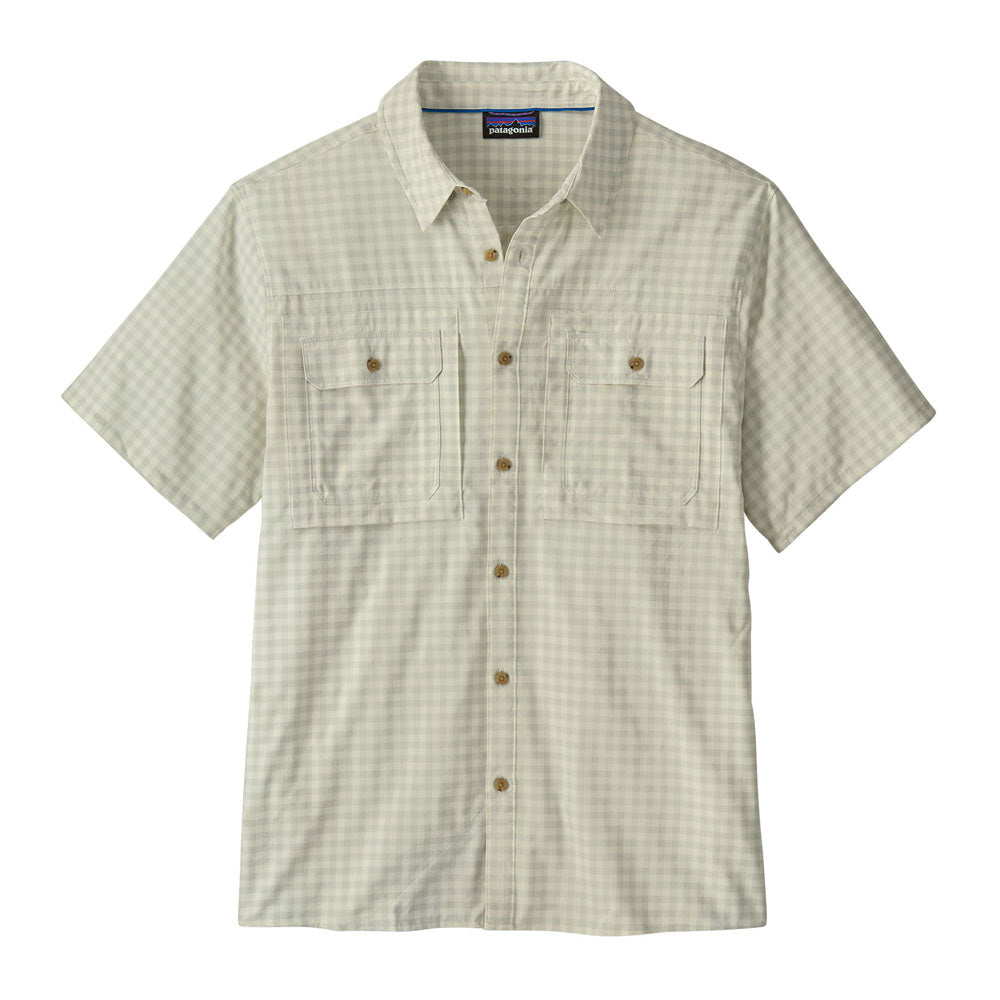 Patagonia Mens Short-Sleeved Self Guided Sun Shirt North Fork: Crisp Grey