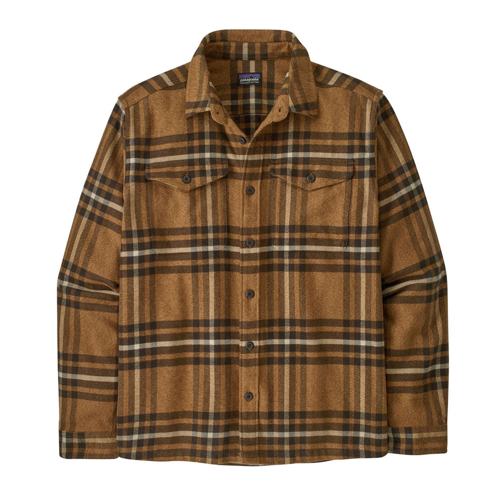 Patagonia Mens Fjord Flannel Shirt Catch: Deer Brown